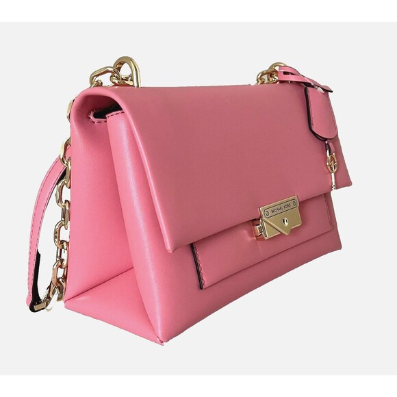 New Michael Kors Cece Medium Flap Shoulder Bag Tea Rose - Picture 4 of 7